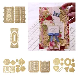 Slim line – matrices de découpe en métal, poche concentrique, Impression de coeur, bricolage, Scrapbook, Album Photo, décoration, moules en relief 