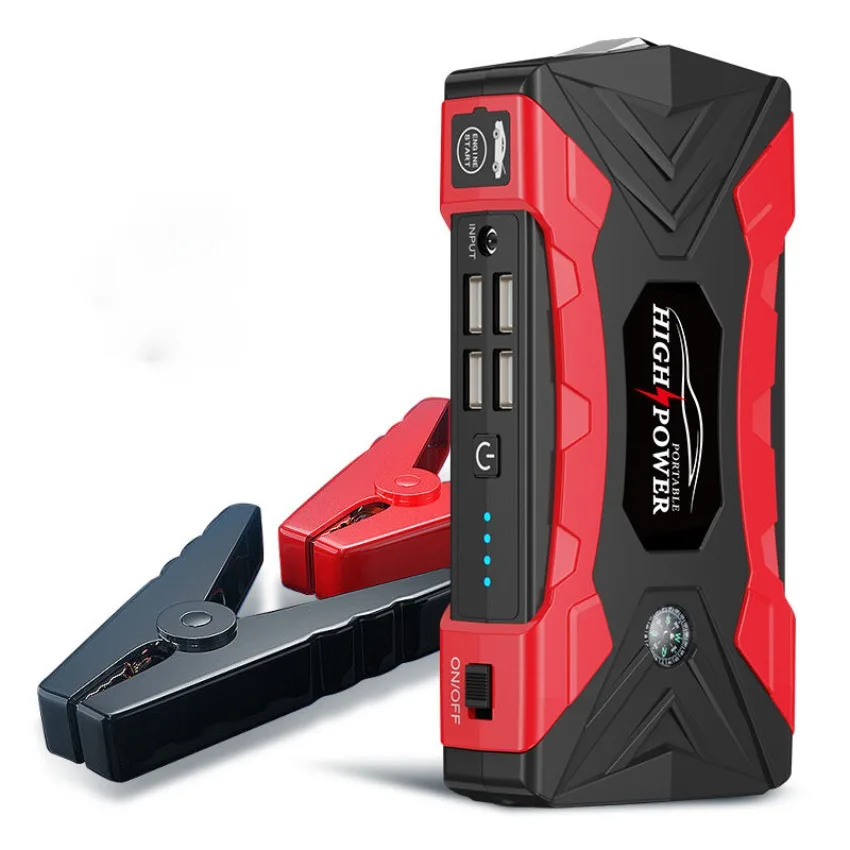 

Car Battery Emergency Jump Starter 98000mAh Super Large Capacity Car Jump Starter with Air Compressor Power Bank with Air Pump
