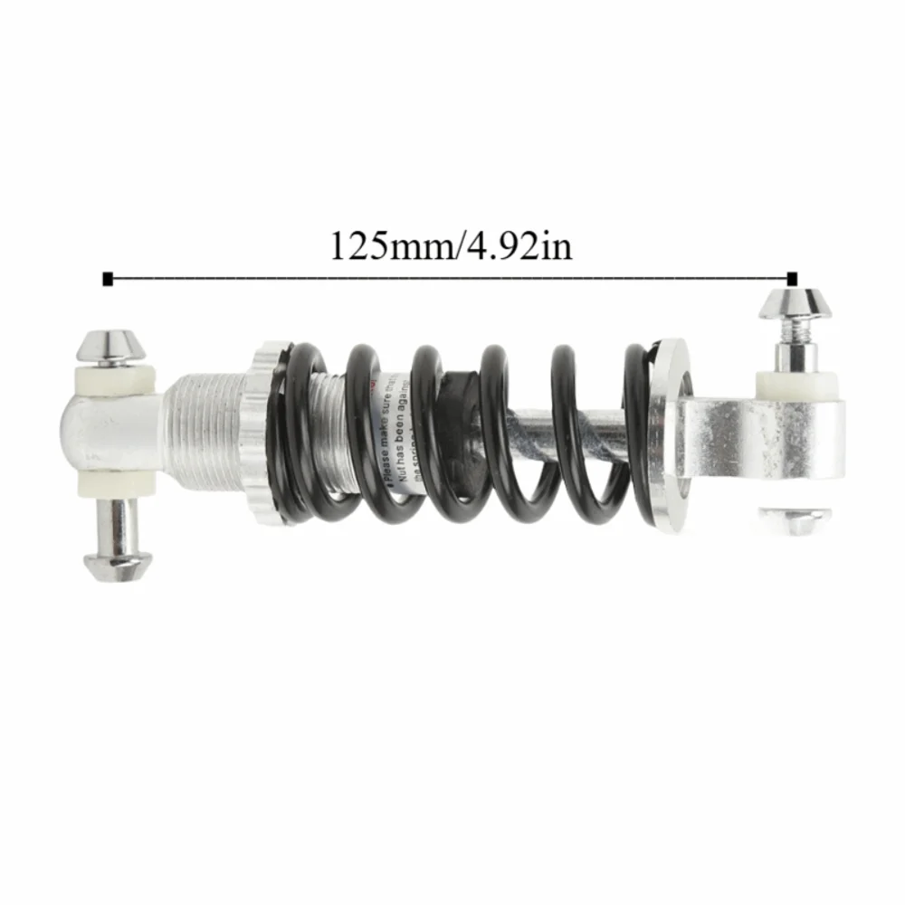 125mm 300lbs 자전거 충격 흡수기 실버&블랙 알루미늄 합금 후방 충격 흡수기 쉬운 설치 스프링 충격 흡수기