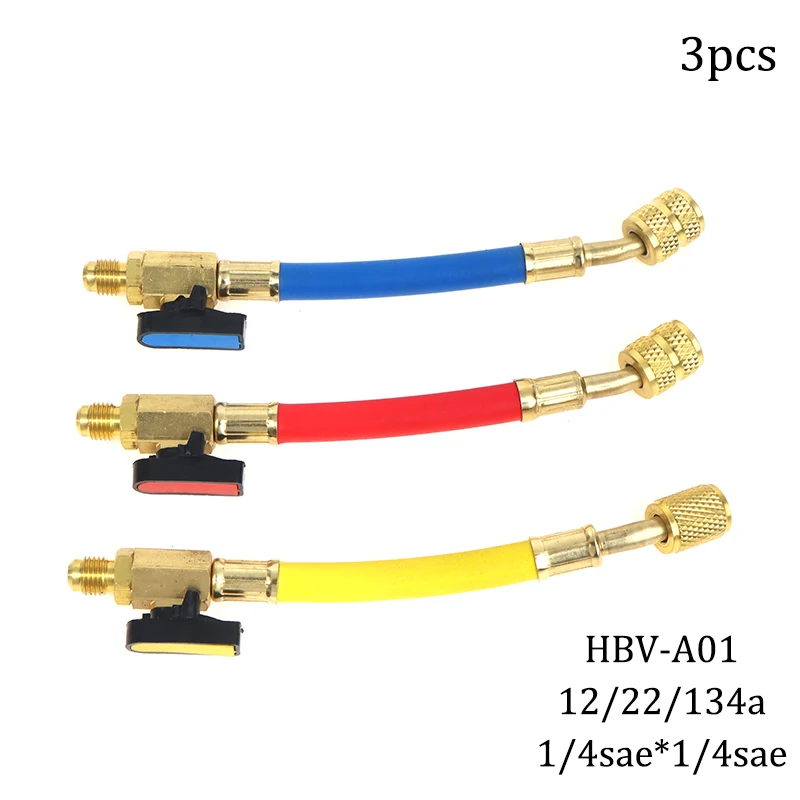 

1 шт. Угловой запорный шаровой клапан для хладагента, адаптер 1/4 "SAE * 5/16SAE R22 R134A R410A, шланги для кондиционирования воздуха, освещение