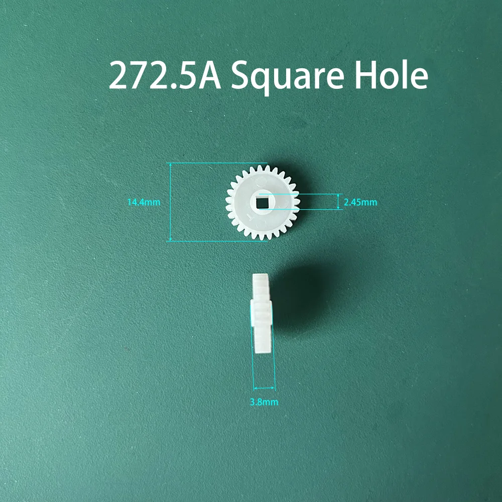 Square Axis POM Plastic Gear 272.5A 282.5A 302.5A 322A 323B 2x2mm Hole Toy Accessories Square Hole 0.5M Pinion