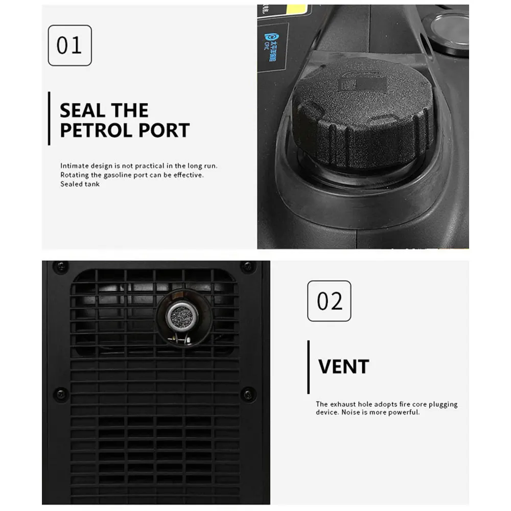 24V 3000W Parking Air Conditioner Gasoline Generator Remote Control Start Dc Truck On-board Mute Small Generator