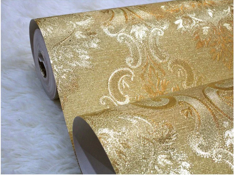 TV Background Gold Foil Wallpaper American Luxury Damascus Floral Blue Red Black Golden Wallpaper Roll 7 S62ddcb0f5cb74f3fb298b20a3c7f547cs