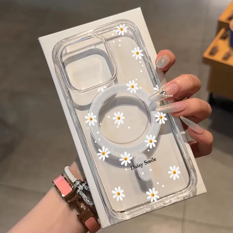 Wireless Charging Plum Blossom Floral Phone Case