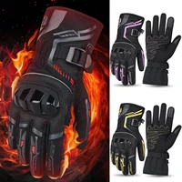 CE Approved Waterproof Crashproof Winter Motorcycle Ski Gloves Men Women Warm Snow Cycling Cold Weather Driving Biking Running
