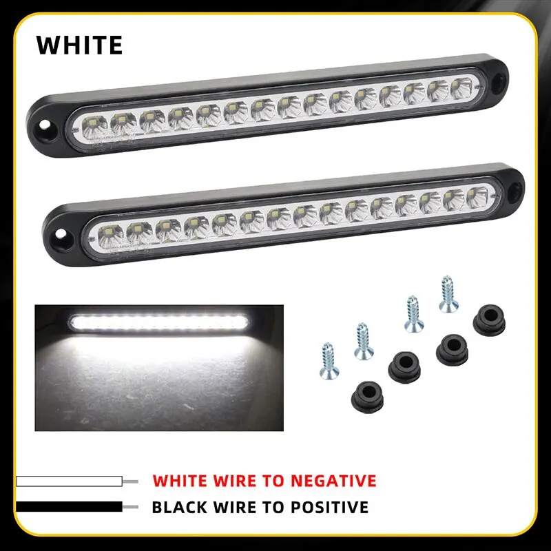 1x Car Light Bar 15LED Bulbs for Car Truck SUV RV Brake Light Signal