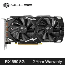  MLLSE AMD RX 580 8GB 2048SP Gaming Graphics Card GDDR5 256Bit PCI-E 3.0 ×16 8Pin Radeon GPU Rx 580 Video Card Placa De Video 