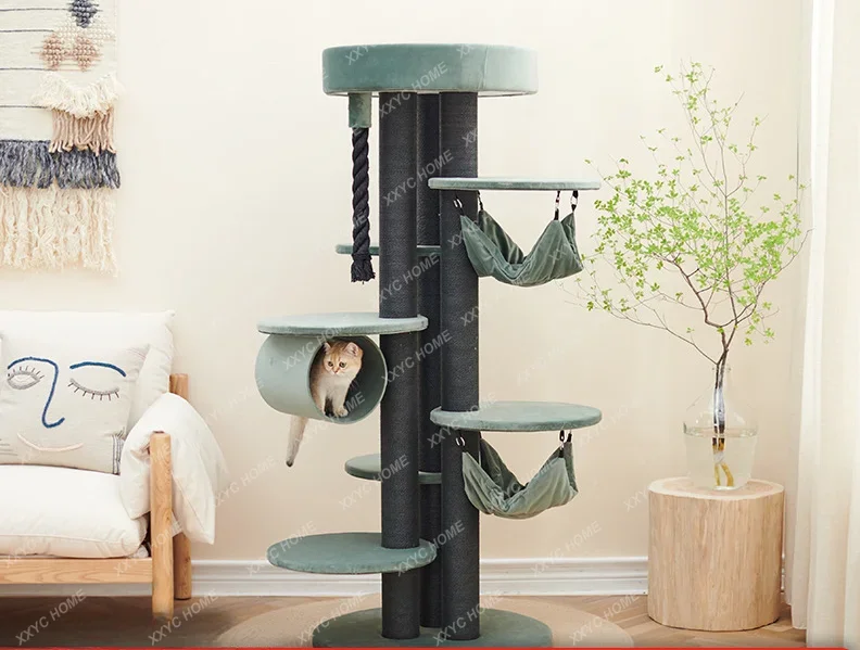 대형 고양이 등반 프레임 둥지 통합 랙, 대형 스크래치 나무