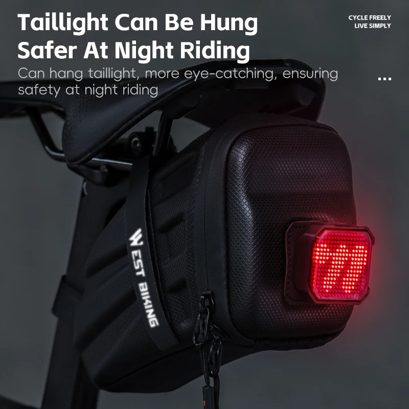 WEST BIKING Bicycle Saddle Bag Waterproof Mountain Bike Saddle Storage Seat Rear Tool Pouch Bag Saddle Cycling MTB Accessories