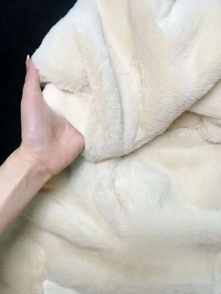 Korean plush and thick double-sided lamb wool for women's clothing, winter new zippered hooded cotton jacket top_voghion.com
