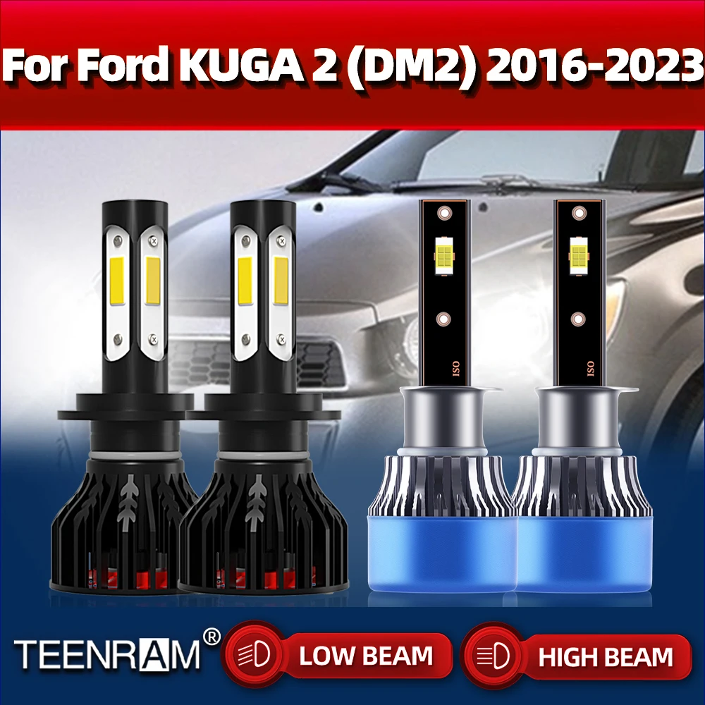 

Turbo Led Headlights 40000LM Car Lamps 12V 6000K White Auto Lights For Ford KUGA 2 (DM2) 2016 2017 2018 2019 2020 2021 2022 2023