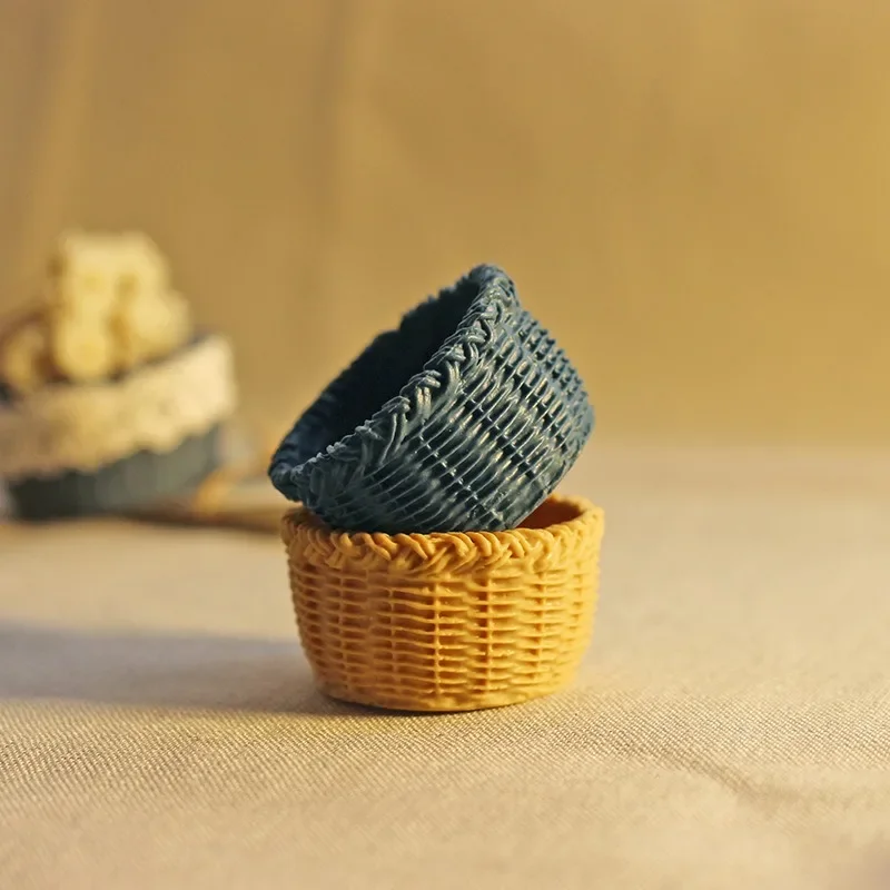 1: 12 Baby House Accessories Miniature Model Toy OB11 Creative Storage Basket Pendant Simulation Mini Basket - 4