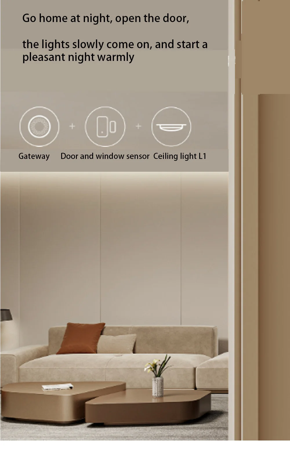 Smart Ceiling Light L1 Zigbee Adjustable Color Temperature Smart Home Intelligen