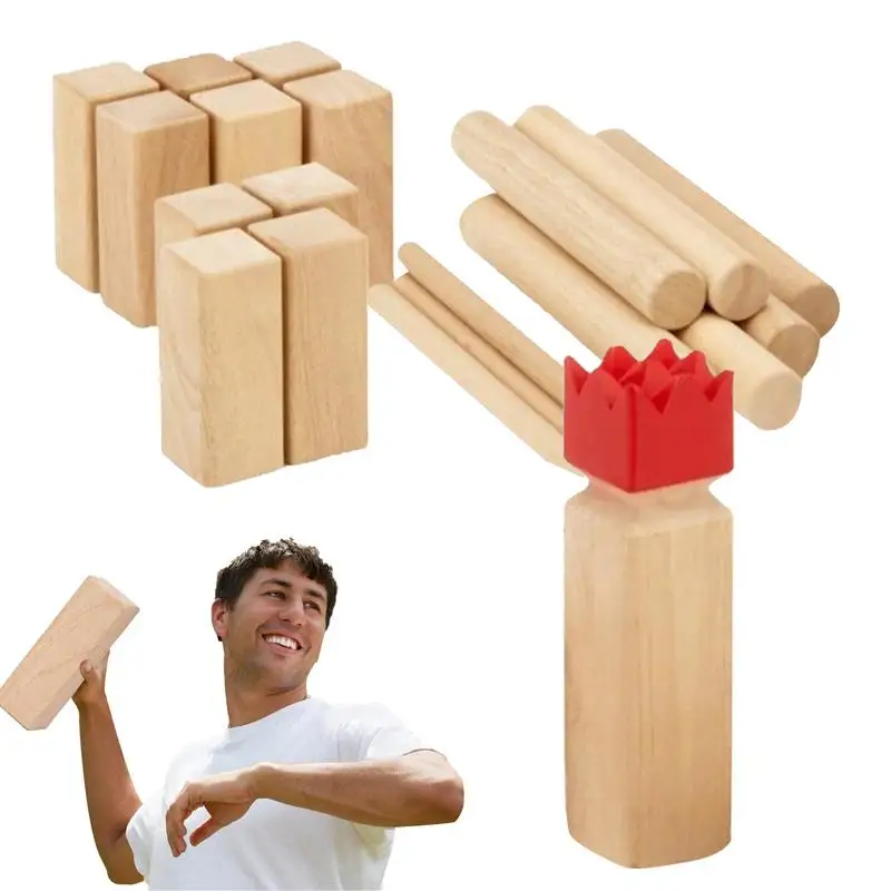 

Kubb Wood Set Kubb Yard Game Set Viking Chess Outdoor Clash Toss Yard Game Rubber Wooden Backyard Lawn Games Set For Teenagers