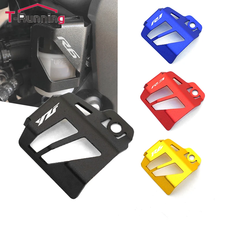 

For YAMAHA YZF R1 R3 R6 R7 R25 YZFR1 YZFR3 YZFR6 YZFR7 YZFR25 Motorcycle CNC Rear Brake Fluid Reservoir Guard Cover Protector