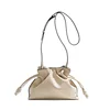 Autumn and winter classic Flamenco fashion lucky bag cloud bag genuine leather drawstring shoulder crossbody bucket bag for wome 5