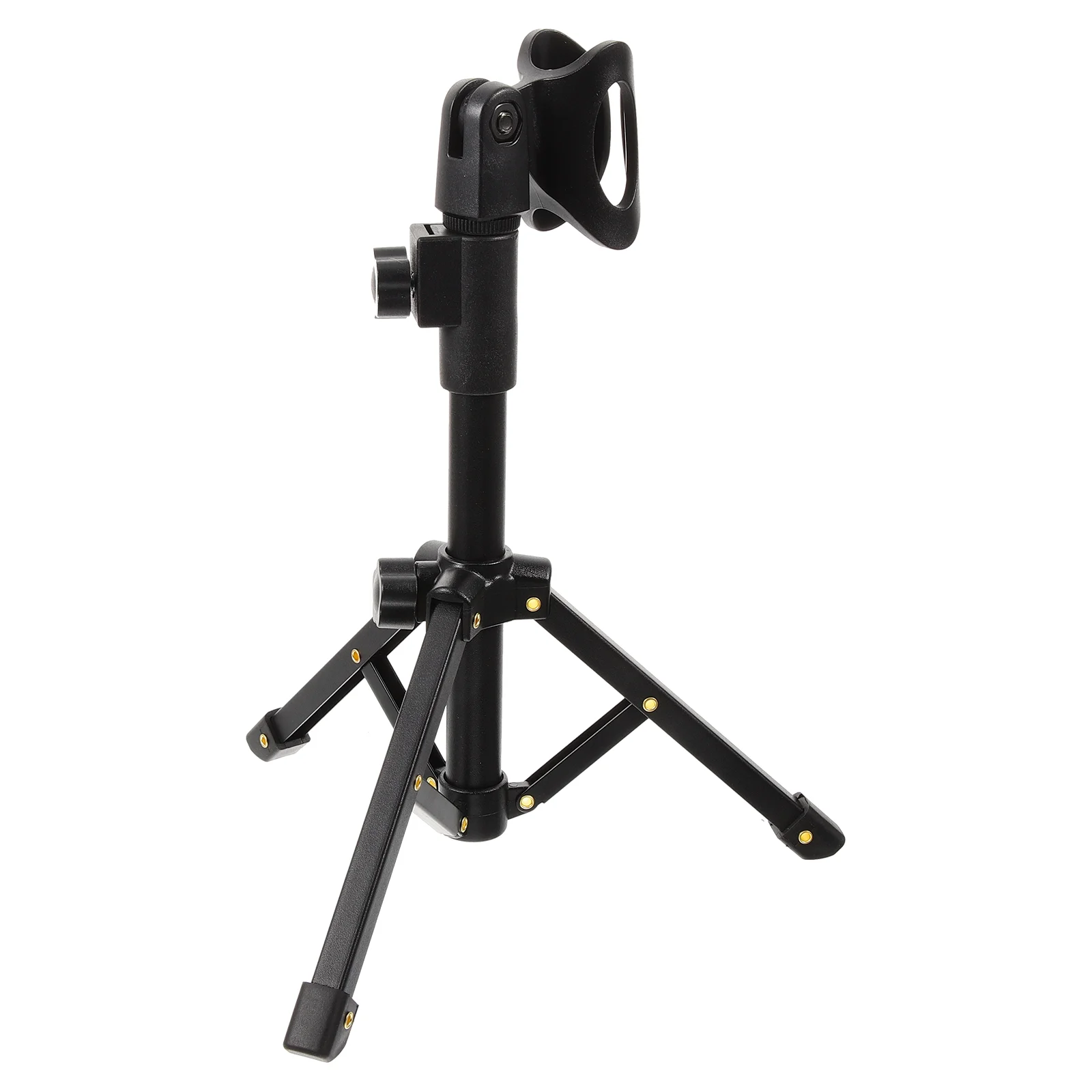 Metal Foldable Desk Mic Stand Microphone Support Tripod Bracket Height Adjustable Boom Floor Podcast Holder Stand Desk Mount Arm