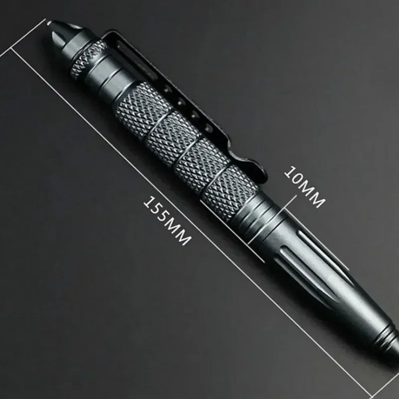 Military Grade Tactical Pen - Aviation Aluminum Alloy Emergency Glass Breaker & Self Defense Tool for Outdoor Camping Survival