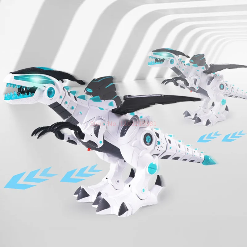 Remote Control Machine Spray Dinosaur Electric Movable Toy Intelligent Gift With Light Mechanical Dinosaur Model Children'S Toy 5