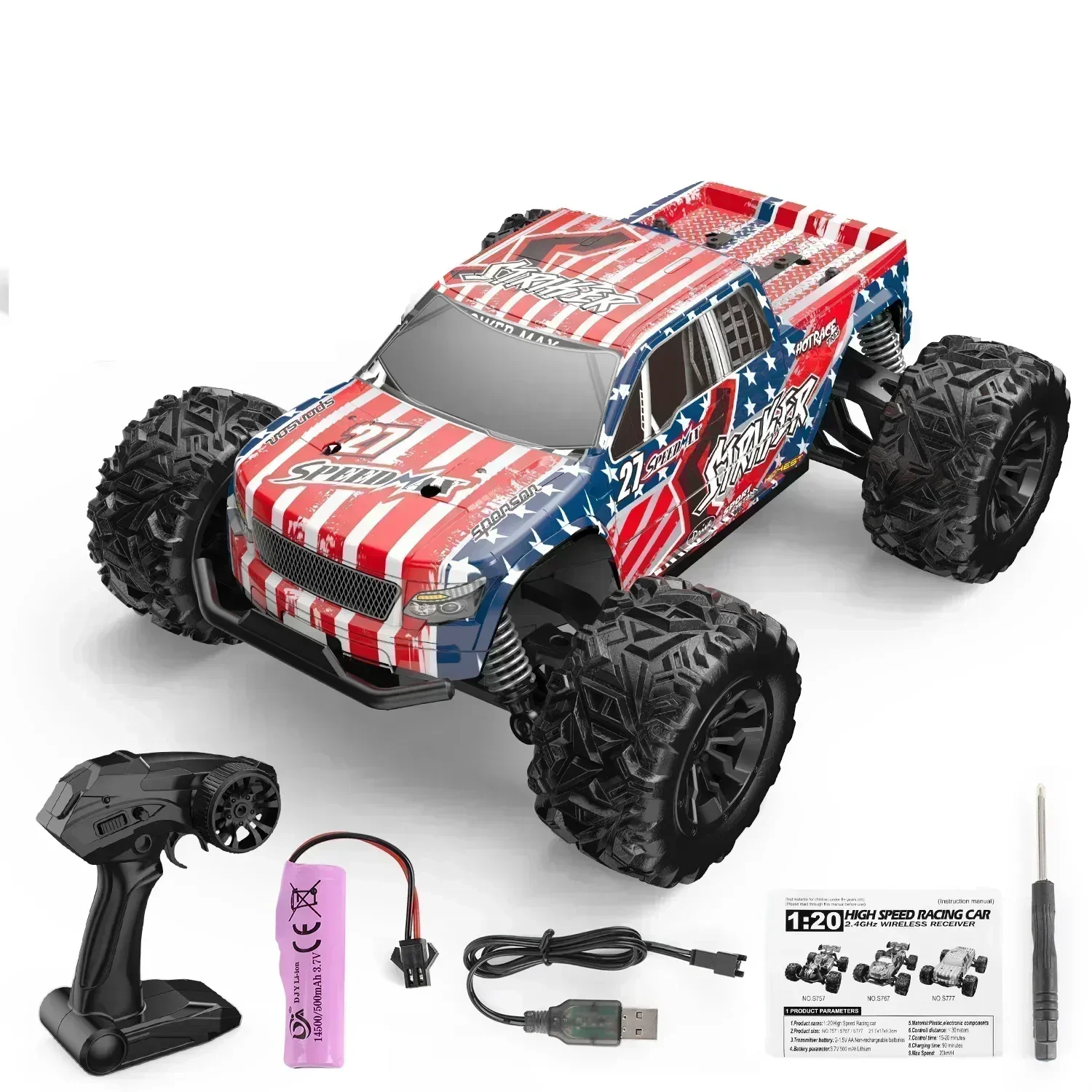 20KM/H Power Motor 2.4G 2WD RC Drift Car Big Size RC Truck