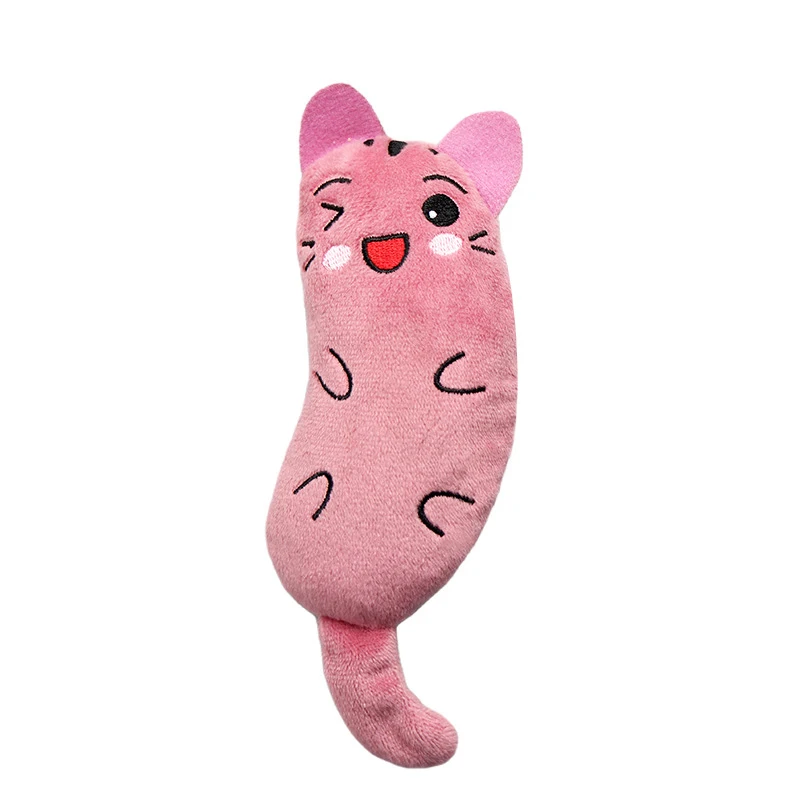 Teeth Grinding Catnip Toys Interactive Plush Cat Toy Mouse Toy Chewing Claws Thumb Bite Cat Mint For Cats Funny Little Pillow 