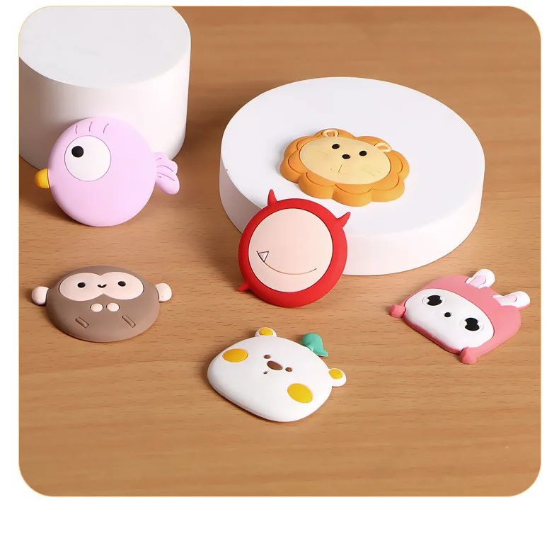 Cartoon Silikon Türgriff Anti-Kollision Matte Haushalt Weiche Gummi Schutz Aufkleber Wand Verdickung Bump Proof Aufkleber – Detail 9