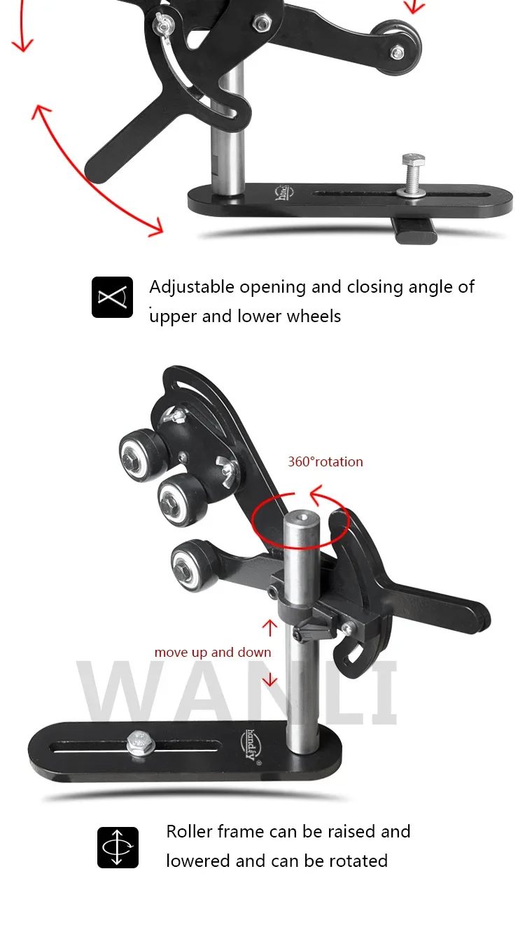 Multifunctional Lathe Center Frame Wooden Rotating Anti-Shake Bracket Support Ac