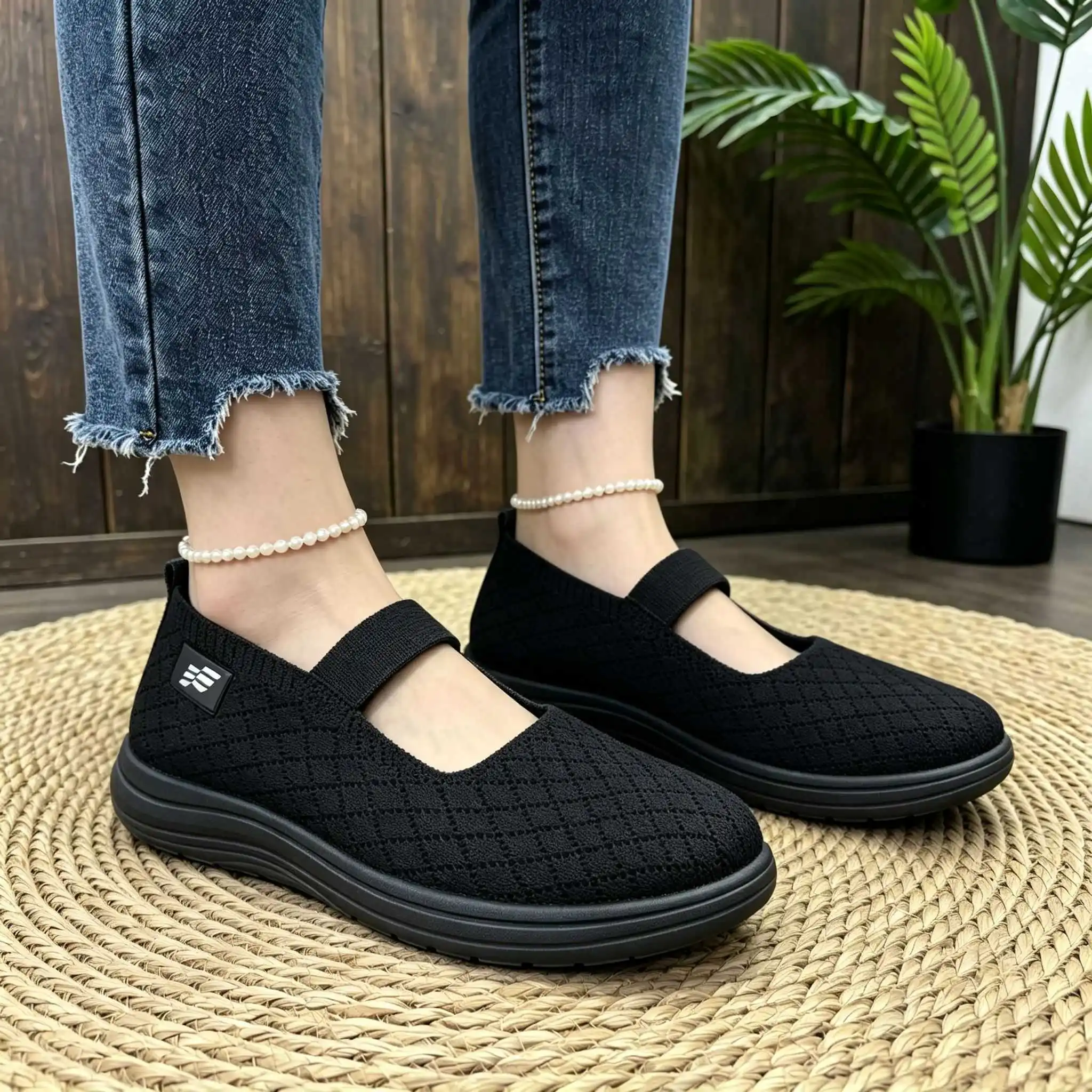 Women's Breathable Mesh Slip-On Loafers - Lightweight Comfort Flats