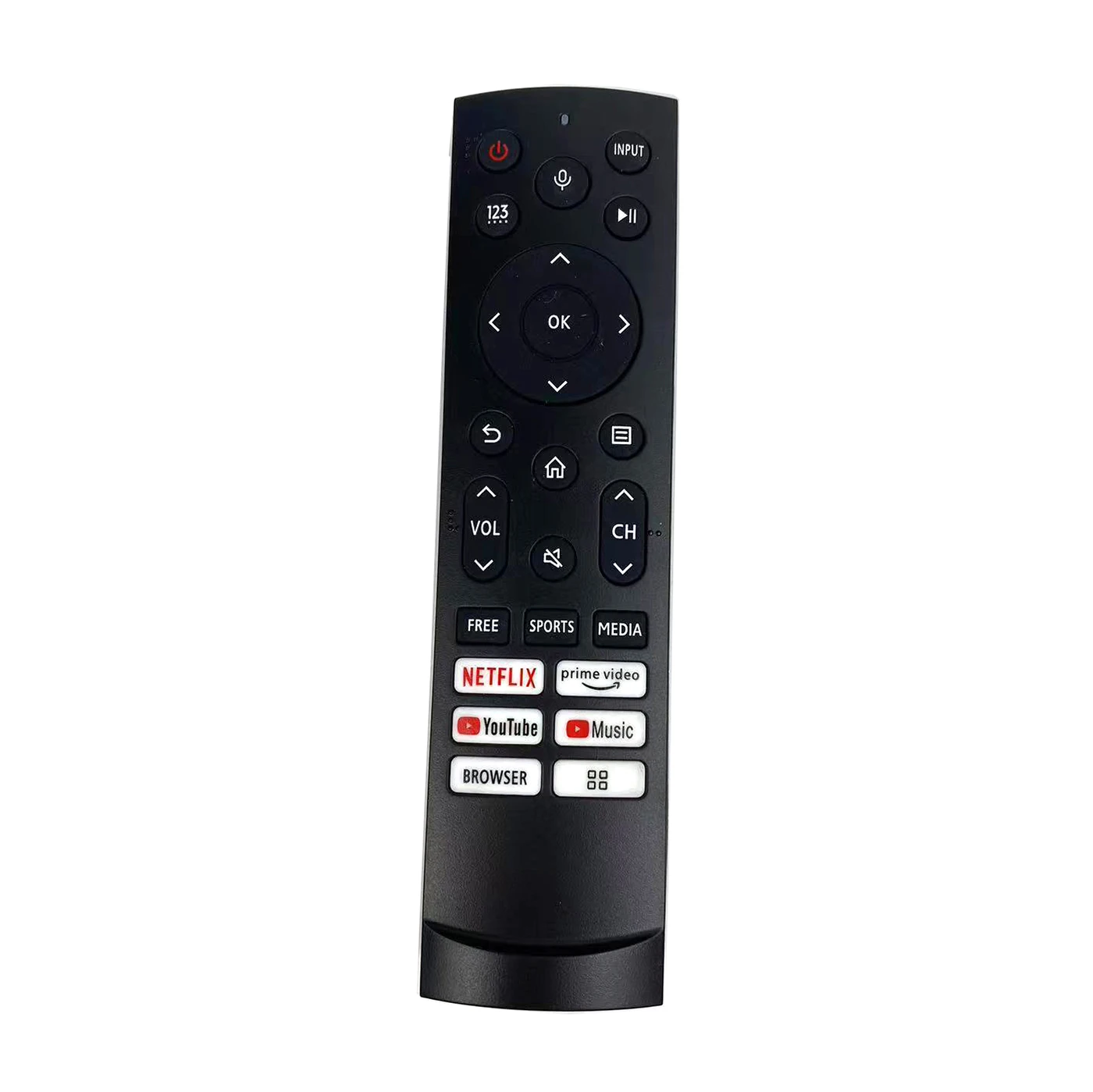 Universal Remote Control for Hisense UHD 4K ULED Smart TVs (No Voice)