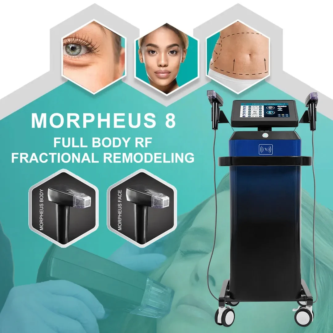 

Vertical Fractional Morpheus 8 Skin Tightening Face Lifting Wrinkle Removal 2 Handles Crystallite Depth 8 Anti-aging Machine