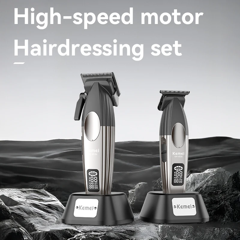 KEMEI km-8536 Hair Clippers Set Professional Barber Hair Clippers Set For Men Cordless Cut Barber Haircut Grooming Kit 3