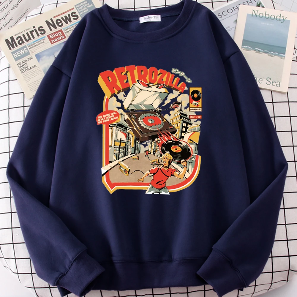 

Retrozilla Gramophone Destroys The City Men Hoodie Autumn Autumn Clothes Harajuku Tracksuit Comfortable Sweatshirt For Male