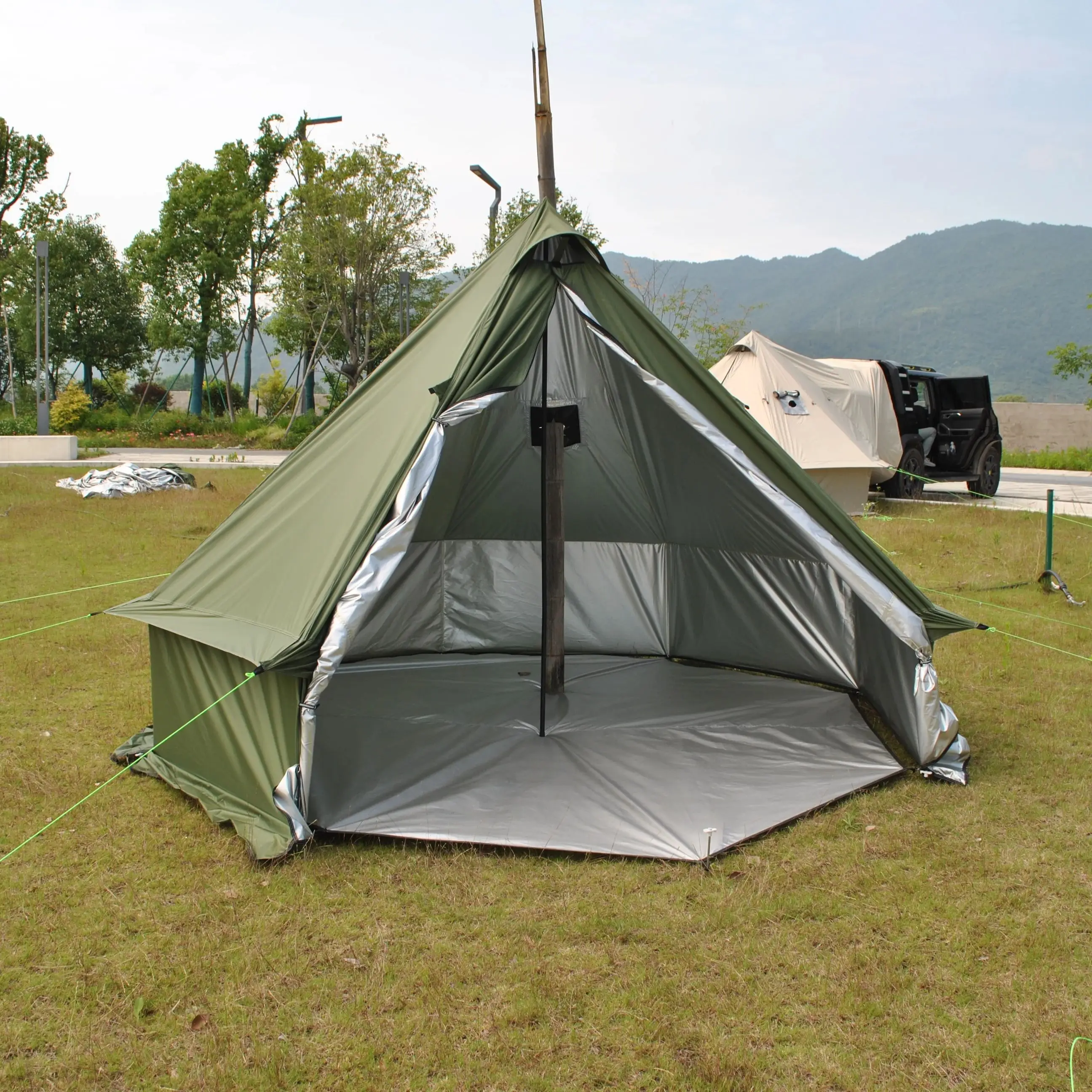 グランピングパオテント、210Dオックスフォード防風、ファミリー