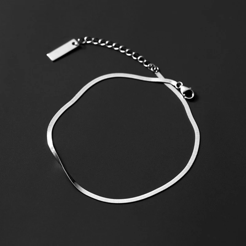 MIQIAO Ankle Chain Sports Anklets For Women Silver 925 Bracelet On The Leg 100% 925 Sterling Silver Beach Accessories Jewelry
