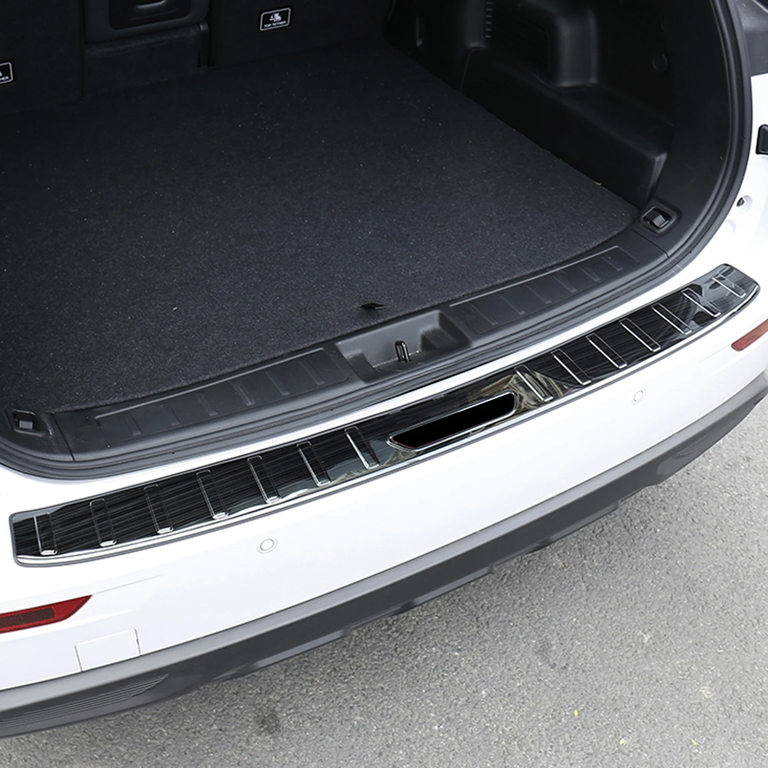 Für Tesla Modell y tpe innere hintere Kofferraum Stoßstangen schutz Schutz  platte Abdeckung Verkleidung - AliExpress