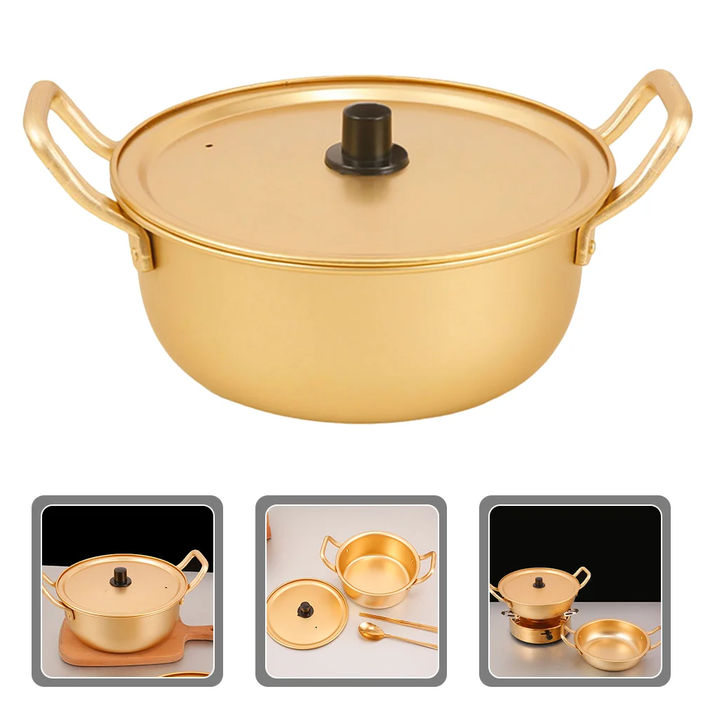 

Soup Pot Large Cooking for Kitchen Aluminum Stock with Lid Metal Stockpot Ramen