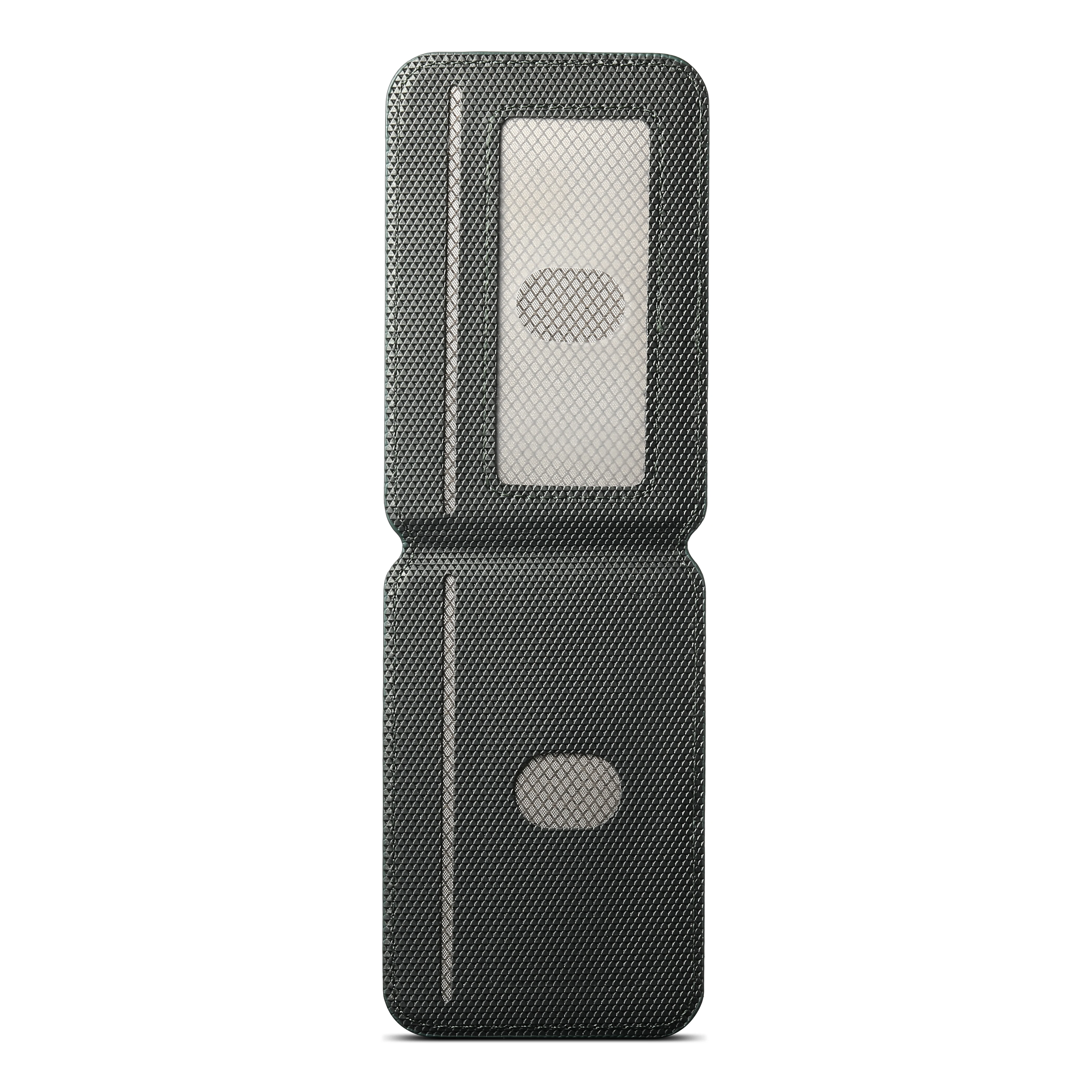 Leather Magnetic Card Holder with RFID Protection