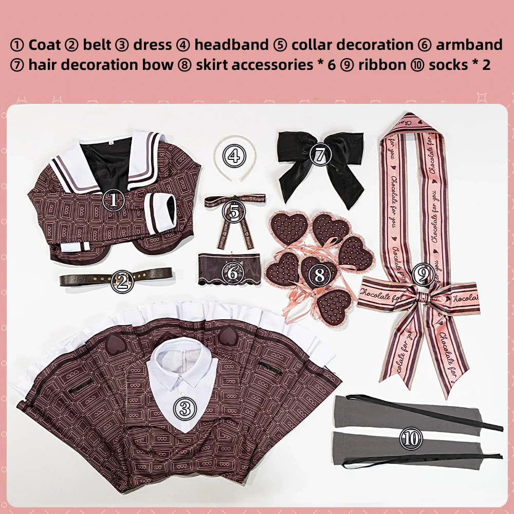 THE IDOLM@STER Himesaki Rinami School Uniform Cosplay Costume for Women