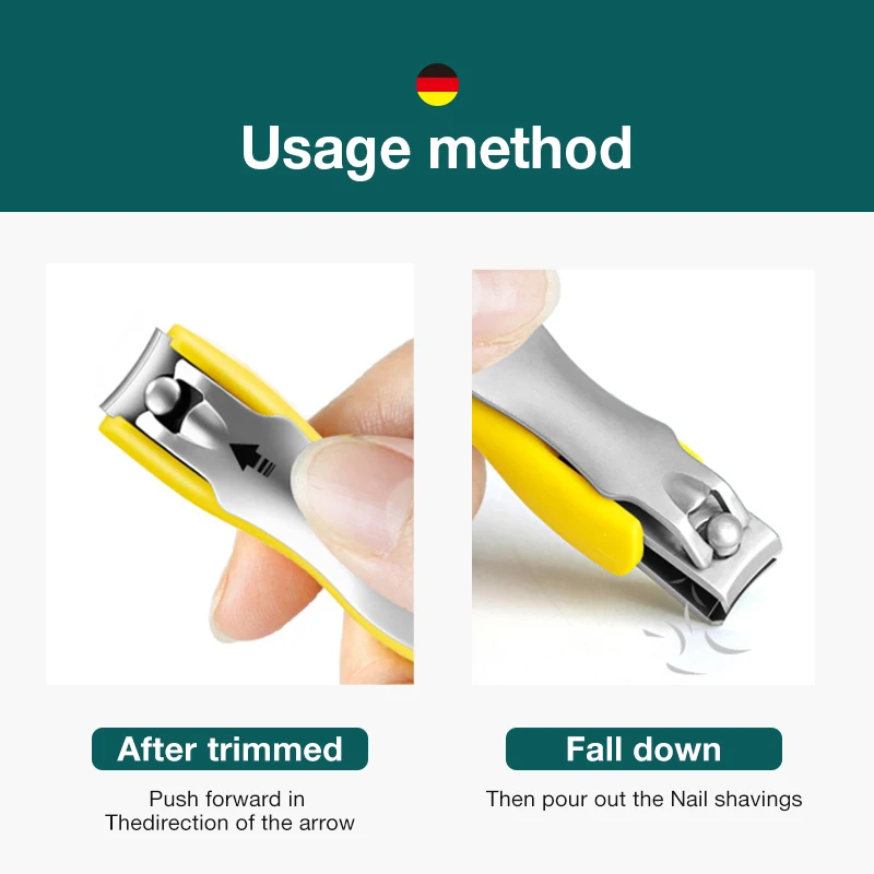 Nail Clippers MR.GREEN Colorful Nail Clippers Anti Splash Fingernail Cutter Detachable Design Stainless Steel Manicure Tools
