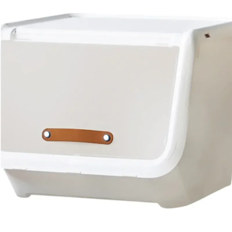Plastic Organizer Bin, Front-Flip Storage Box, Children's Wardrobe Organizer, Clothes and Toy Storage Solution, Space Saver
