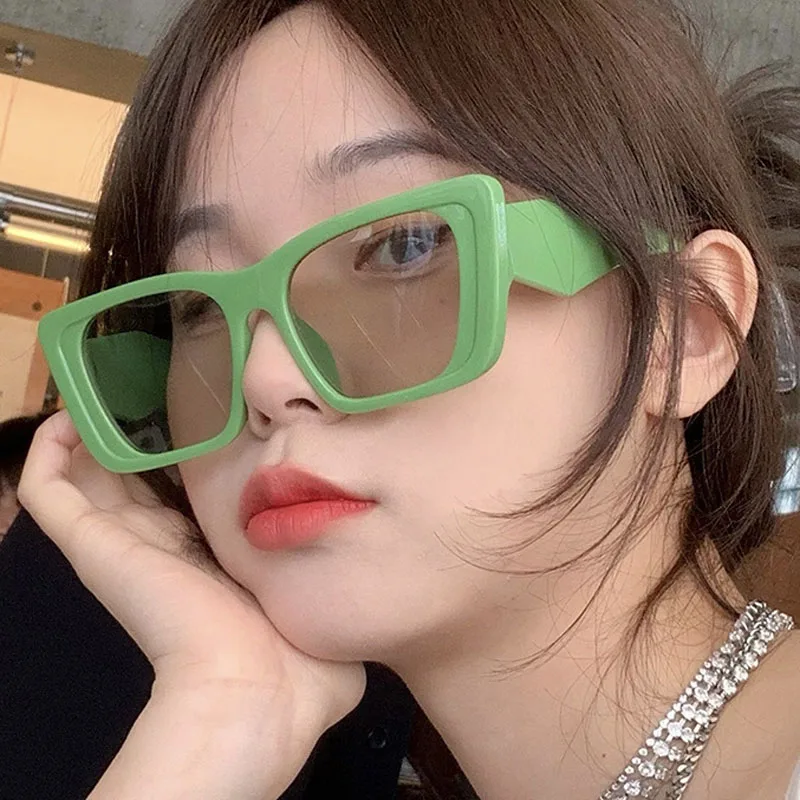 

Vintage Green Sunglasses Women Luxury Brand Designer Small Square Sun Glasses 2022 New Female Eyewear UV400