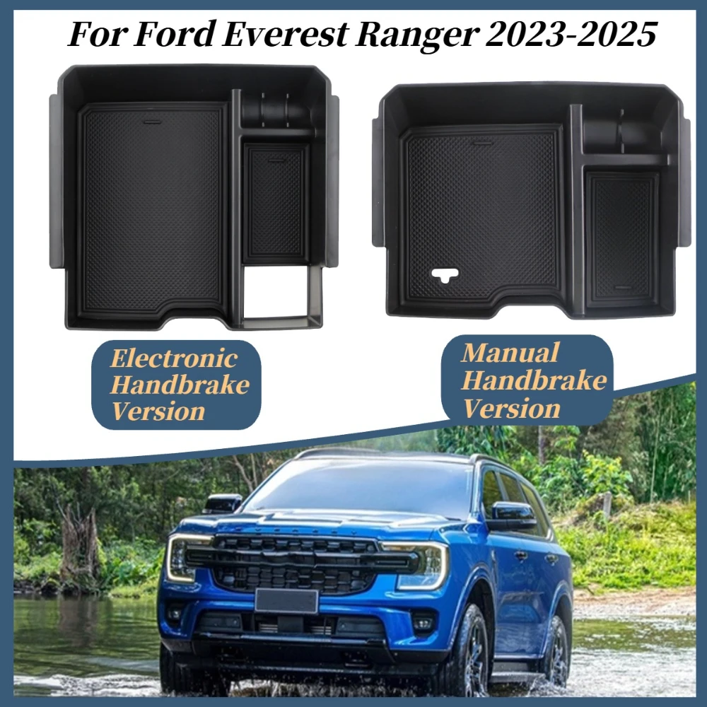 Auto-Armlehnenbox-Aufbewahrung für Ford Everest Ranger, ABS, Auto-Verstauen, Aufräumen, Behälter, Halter, Organizer, Zubehör