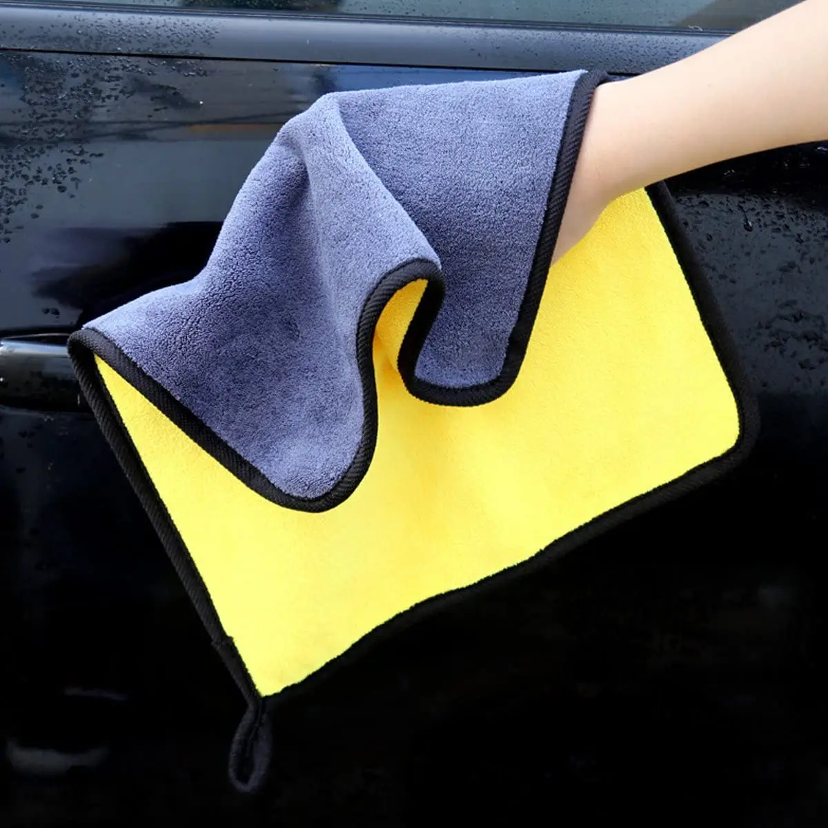 

30x30/40/60CM Car Wash Microfiber Towel Car Cleaning Drying Cloth Hemming Car Care Cloth Detailing Car Wash Towel