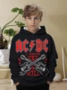 AC-DC Rock Band 3D Print All Seasons Children Casual Sweatshirt Cool Pullover Tops Unisex Clothes Boy Girl Hoodies 1