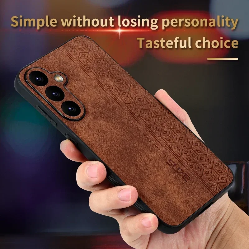 Luxury PU Leather Shockproof Phone Case - Soft Bumper Coque Design