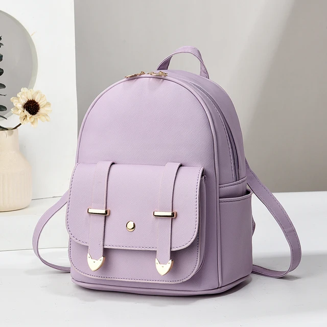 Stylish Mini Backpack - Premium PU Leather, Compact Daypack for Daily Essentials, Versatile and Practical for Multiple Occasions 1