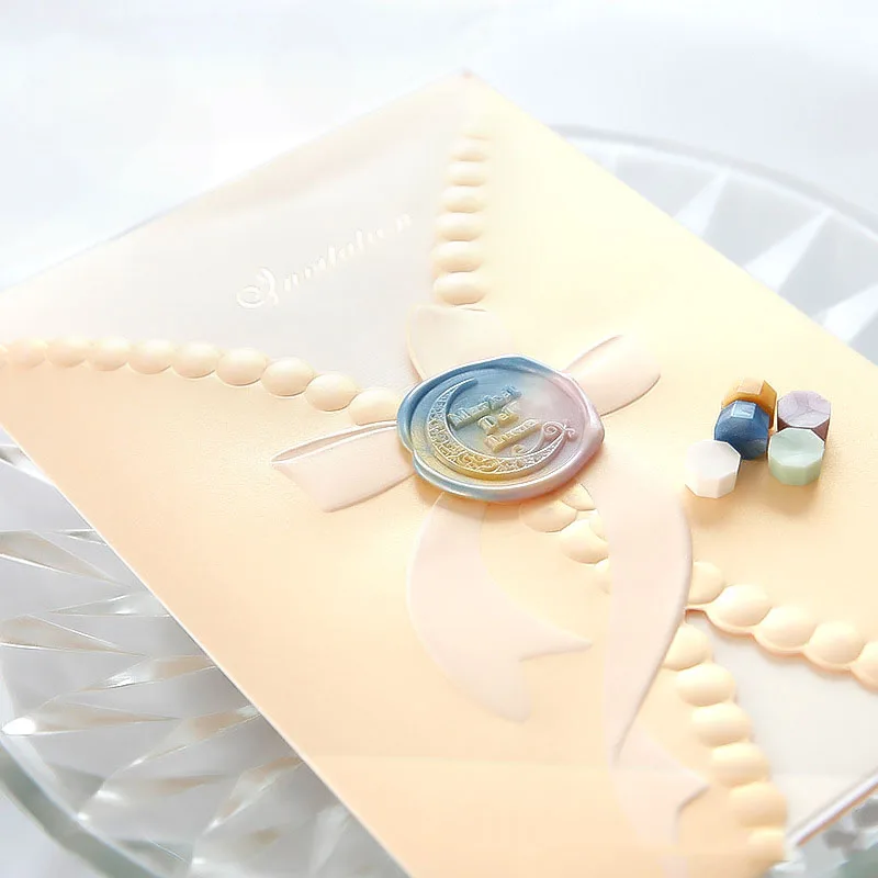 봉인 구슬 스크랩북 장 왁스 스탬프, DIY 공예 스탬프 장식, 초대 카드 왁스 입자, 가방 당 100 개