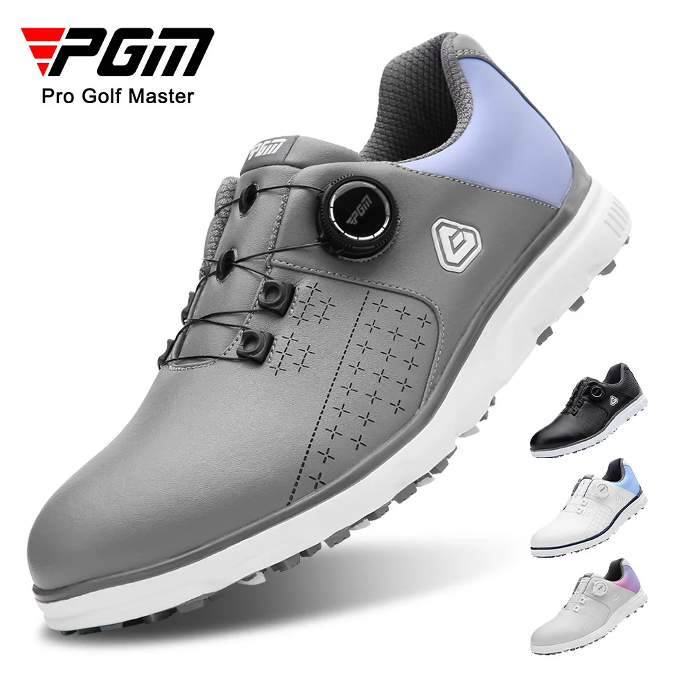 PGM golf shoes waterproof knob shoelace sports sneakers men's shoes removable studs