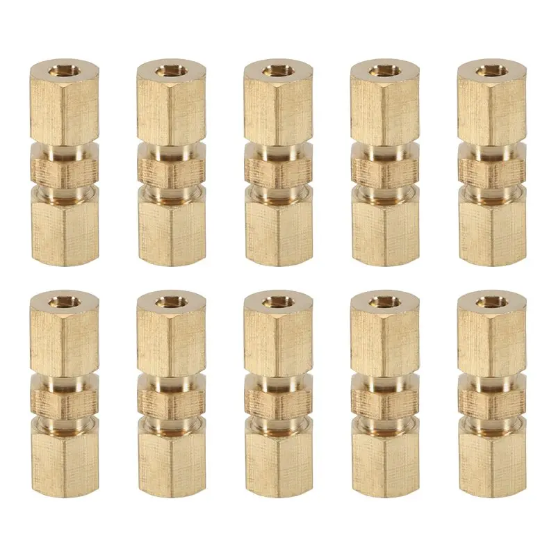 플레어링이 없는 10Pcs 브레이크 라인 커넥터 4.75Mm 3/16 브랜드 브레이크 라인 자동차 액세서리용 유용한 브레이크 라인 커넥터