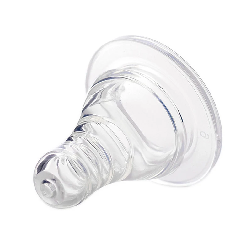 Natural Flexible Soft Silicone Pacifier Nipple Replacement Feeding Milk Bottle